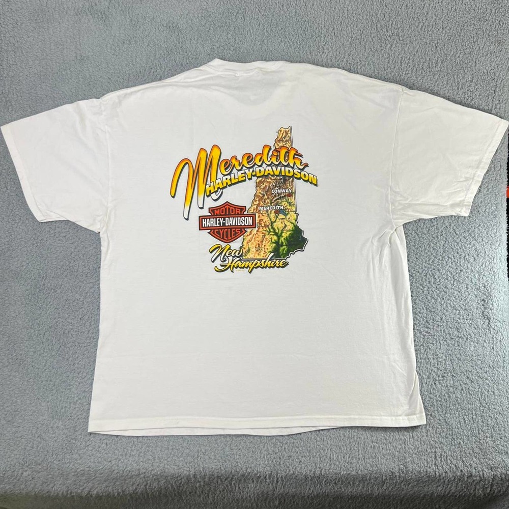 2008 Harley Davidson Laconia Meredith New Hampshire Size 3XL T Shirt Bike Week